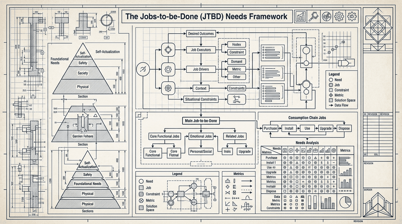 Фреймворк потребностей Jobs-to-be-Done (JTBD): комплексное справочное руководство